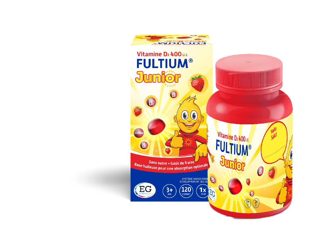 Fultium® Junior FULTIUM junior est un supplément unique de vitamine D pour les enfants.