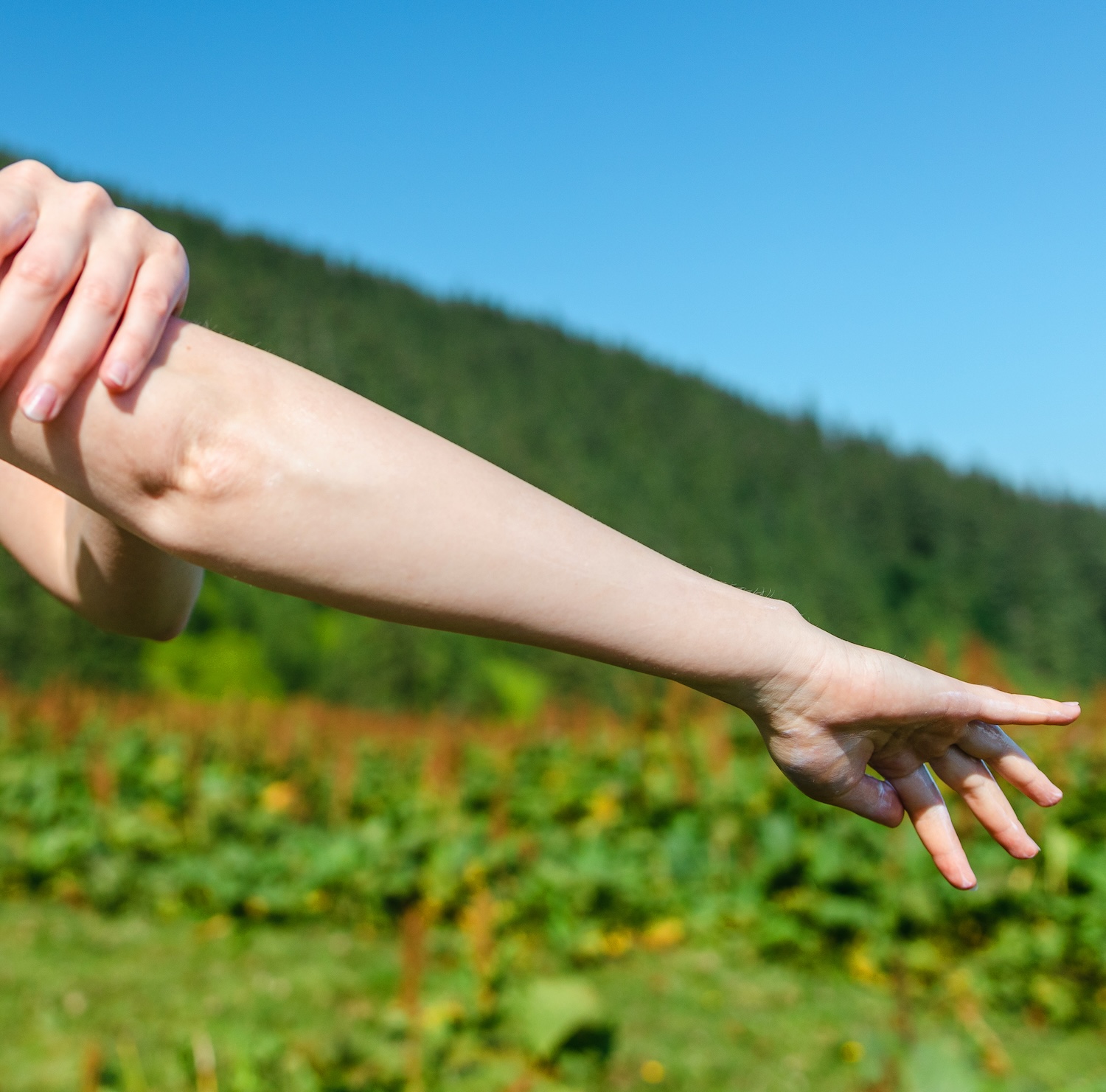 Verminderde opname via de huid 