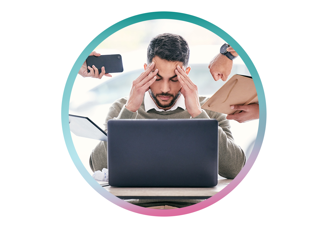 Personnes fatiguées ou soumises à du stress