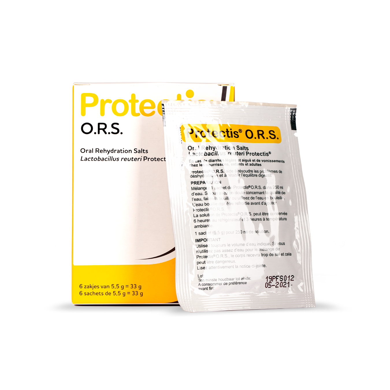Protectis® O.R.S.*is een glucose-zout preparaat voor milde en acute diarree en braken bij baby's, kinderen en volwassenen.