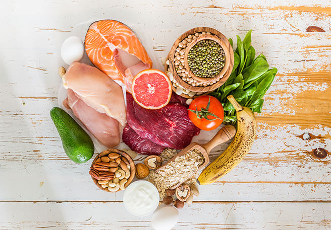 Door evenwichtig te eten, kan je roos vermijden. 