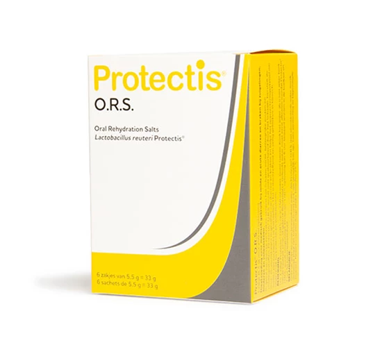 Protectis® O.R.S.* Protectis® O.R.S.*is een glucose-zout preparaat voor milde en acute diarree en braken bij baby's, kinderen en volwassenen.