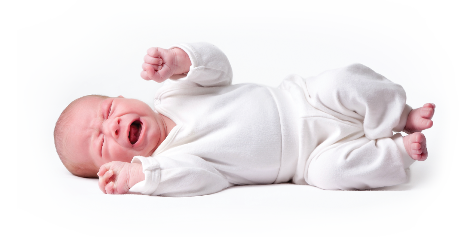 <p>Vertoont jouw baby tijdens het huilen de volgende symptomen: rood gezicht, gebalde vuisten, opgetrokken benen, harde buik?</p>