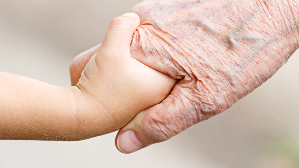 Onze huid heeft ook een zintuiglijke functie: we kunnen ermee voelen en tasten.